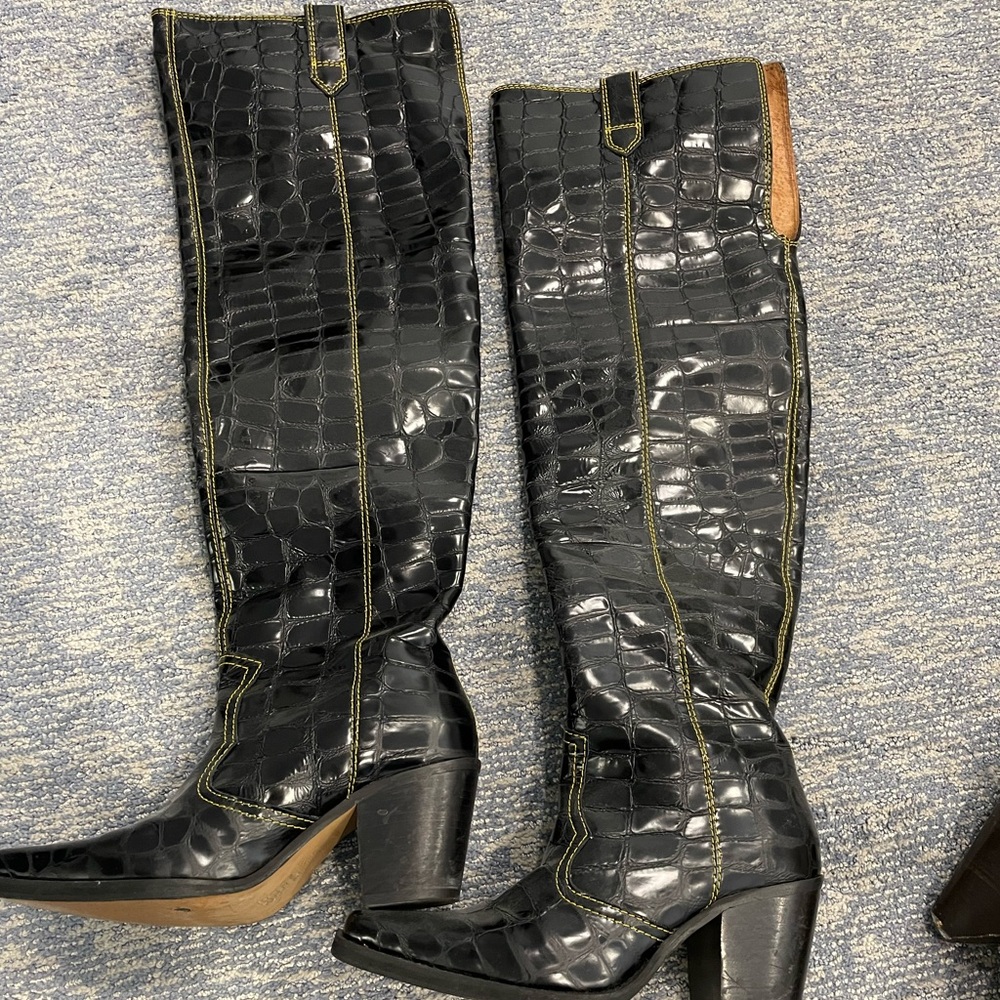 Over the Knee Leather Boots